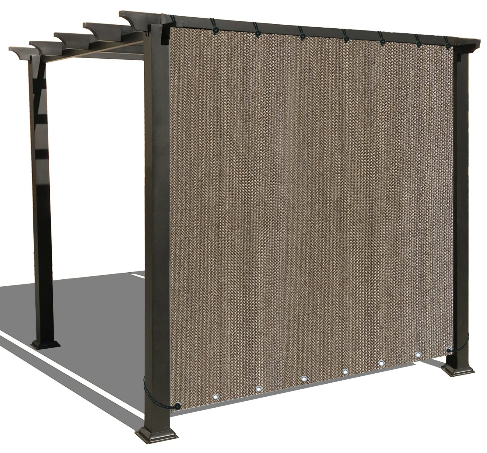 Pergola Side Panel Sun Shade Cover Privacy Screen 90% UV Block Mesh w/ Grommets gallery