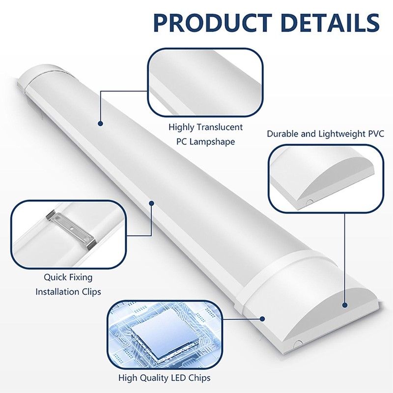 LED Ceiling Tube Light Bar Linear Batten Lamp Lighting Home Shop Fixtures bright gallery