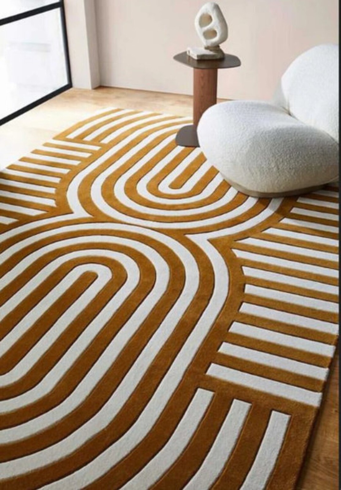 Oval Design Modern Hand Tufted 100% Fine NZ Wool -New Rugs gallery