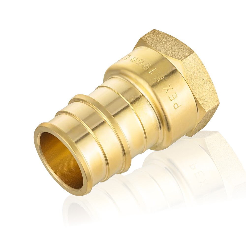 EFIELD 5 to100 Pack Pex A 3/4" x 1/2" Female NPT Adapter Expansion Brass Fitting