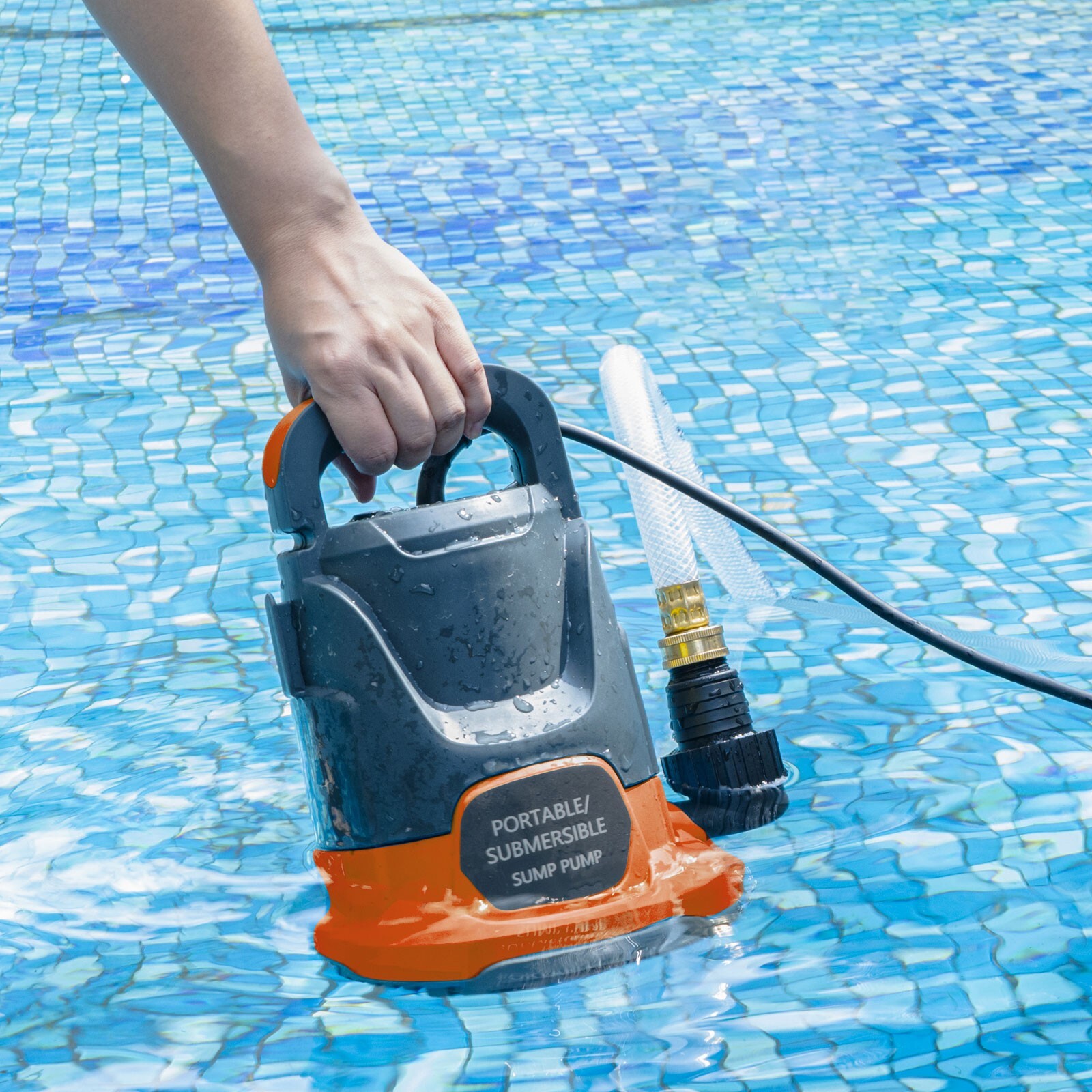 Sump Pump 1.2HP Clean/Dirty Submersible Water Draining Pump 5000GPH Water Pump gallery