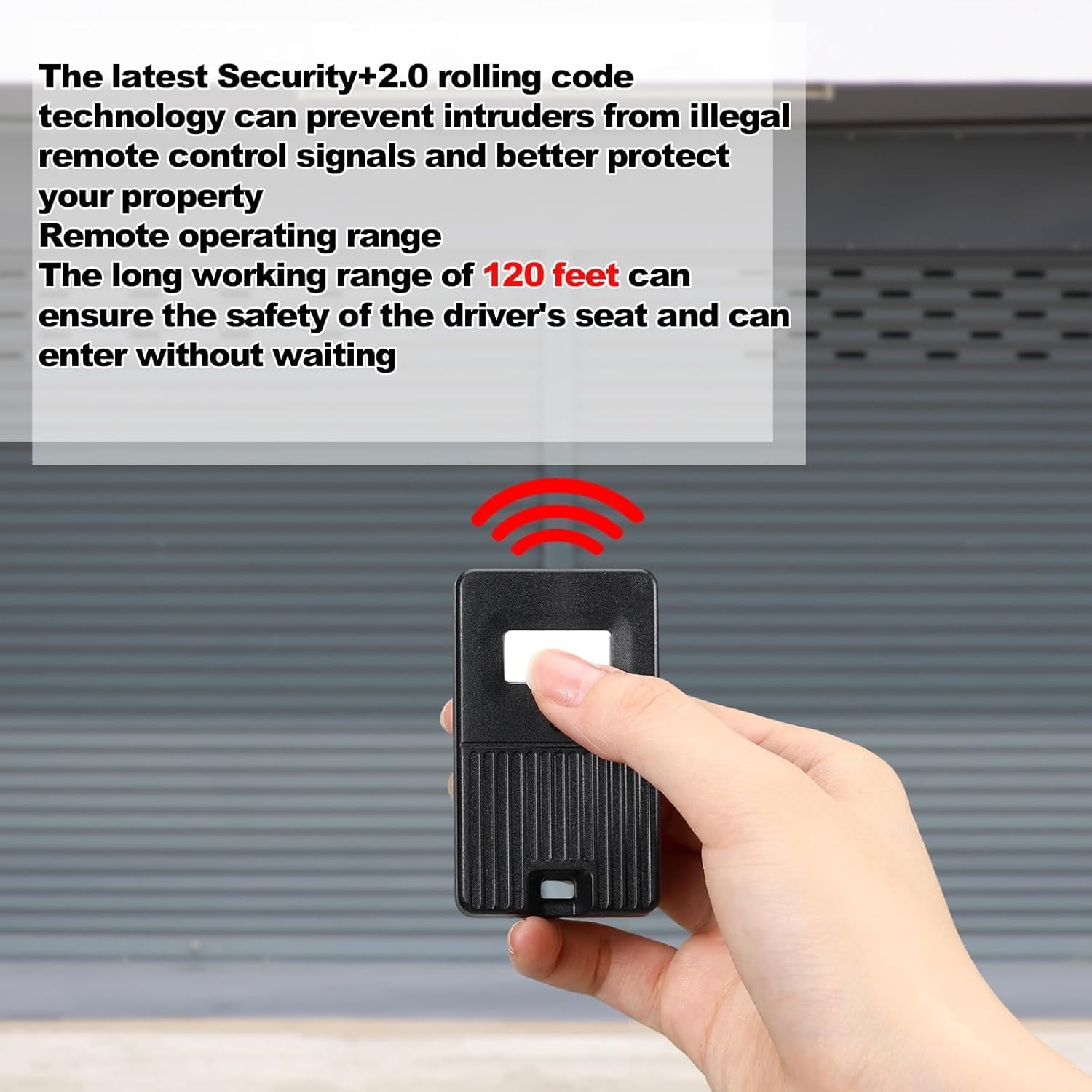 Kingdder 3 Pcs Garage Door Remote 8 Dip Switch Compatible with Linear black gallery