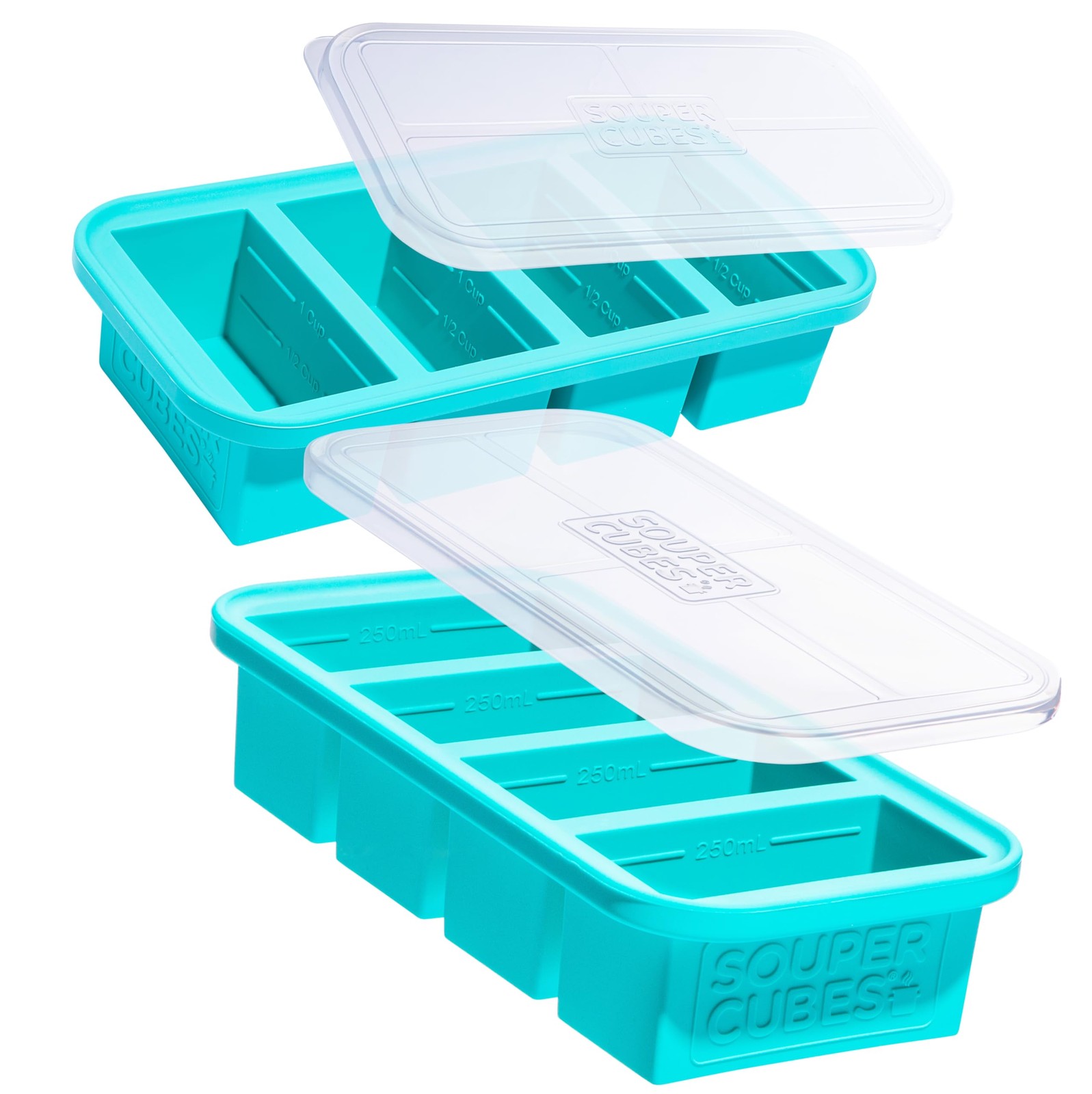 Souper Cubes Silicone Freezer Tray with Lid gallery