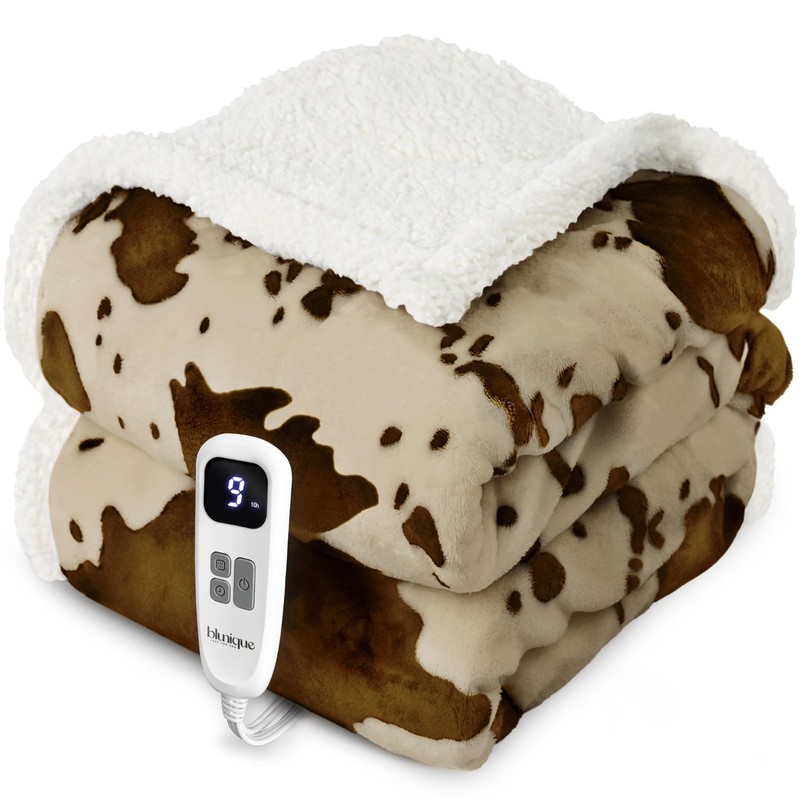 Cozy Heated Throw Blanket - Fast Heating Soft Flannel, 10 Heat Settings, 4 Timer gallery