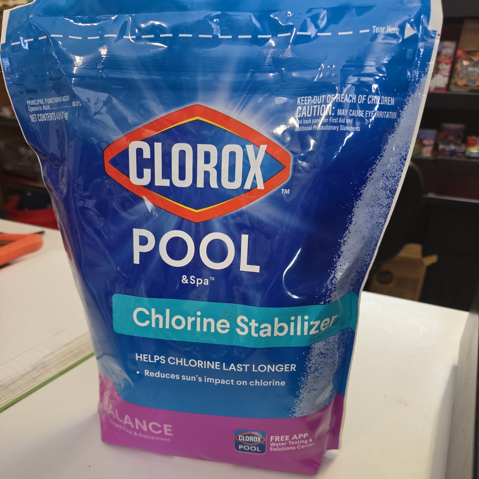 Clorox ChlorineStabilizer for Pool and Spa 4lb bag gallery