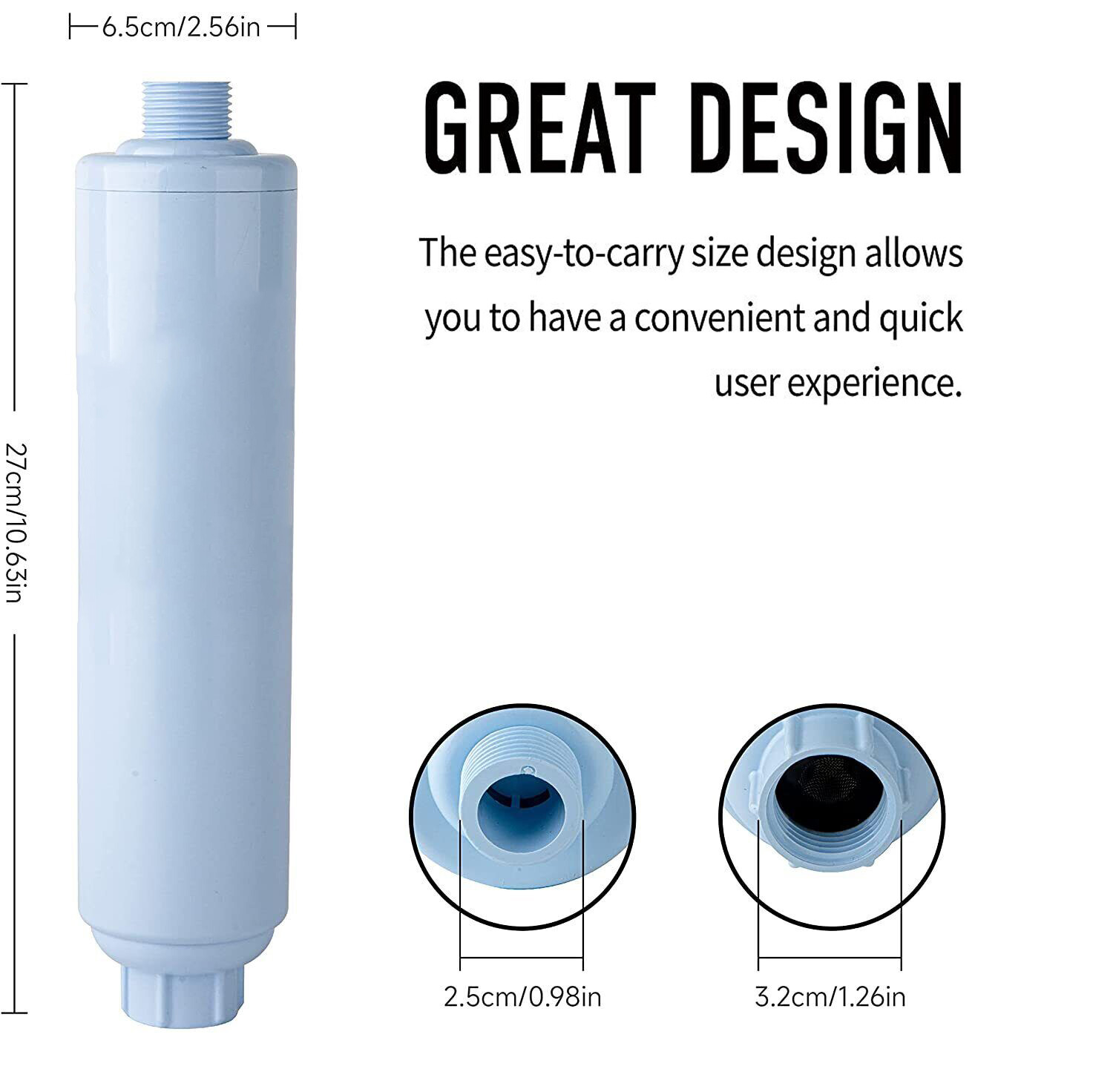 RV Water Filter, Inline Water Filter Reduces Bad Taste, Odors, Rust, Fluoride gallery