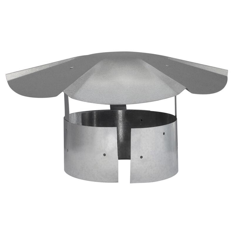 Imperial 5-7 in. Galvanized Steel Adjustable Rain Chimney Cap 30 Gauge gallery