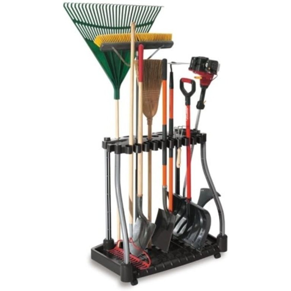 Garage Tool Tower Rack Easy to Assemble Wheeled Organizes up to 40 gallery