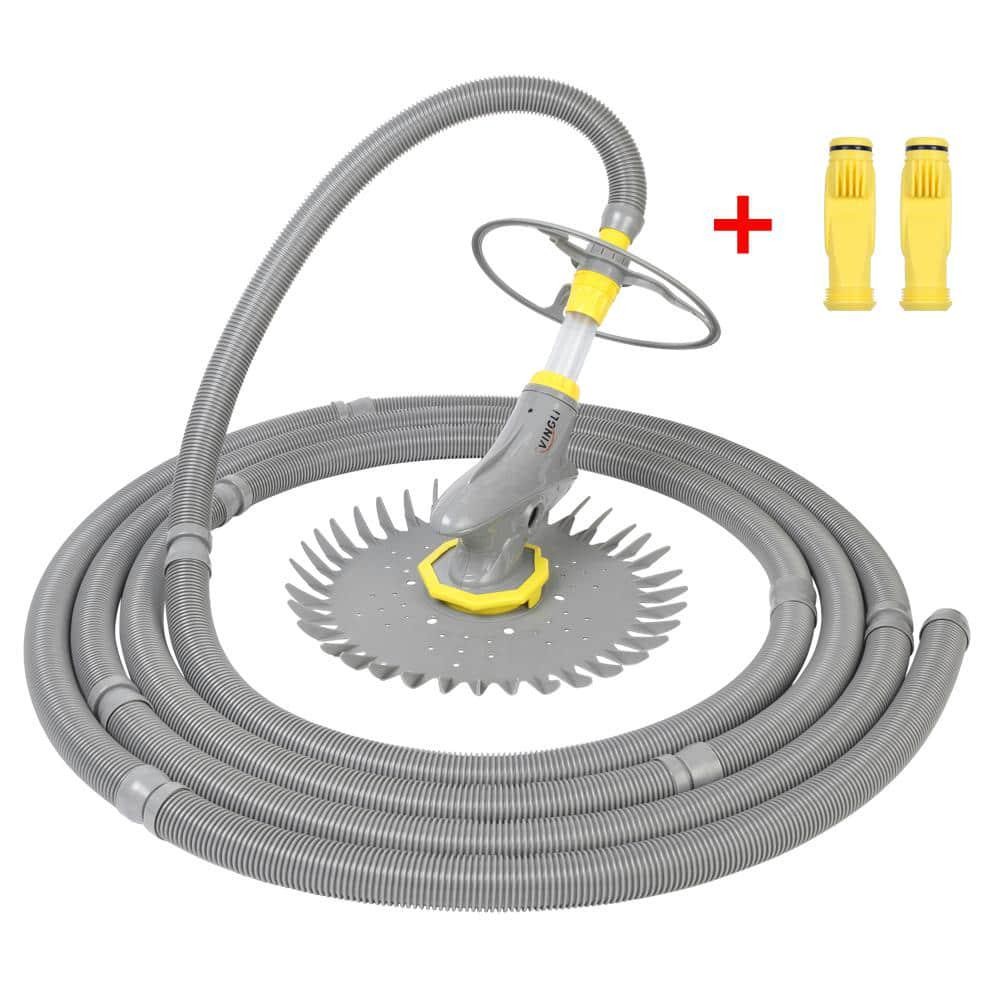 VINGLI Automatic Suction Side Pool Vacuum In Ground and Above Ground Pool Grey