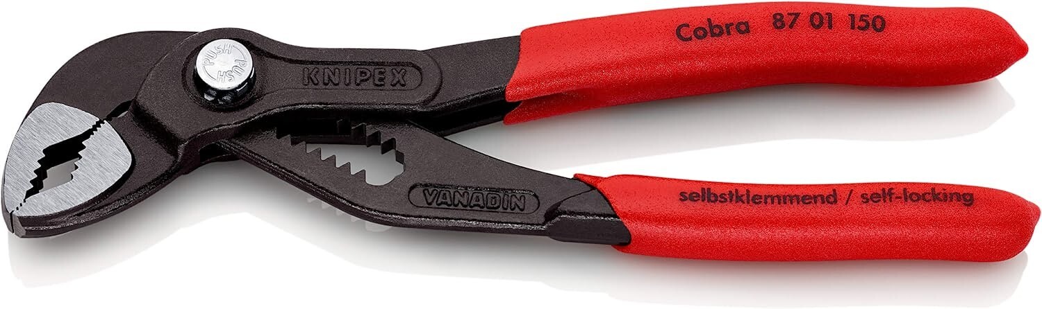 KNIPEX Tools - Cobra Water Pump Pliers (8701150), 6-Inch NEW gallery