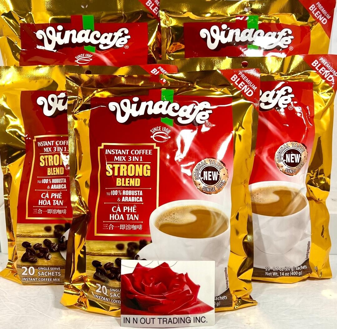 Vinacafe 3-In-1 Strong Blend Instant Coffee Mix 20 Sachets x 20g ( Pack of 5 ) gallery