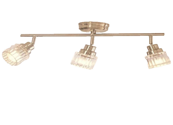 NEW Allen + Roth (Portfolio) 3-Light LED Decorative Brushed Nickel Track Light gallery