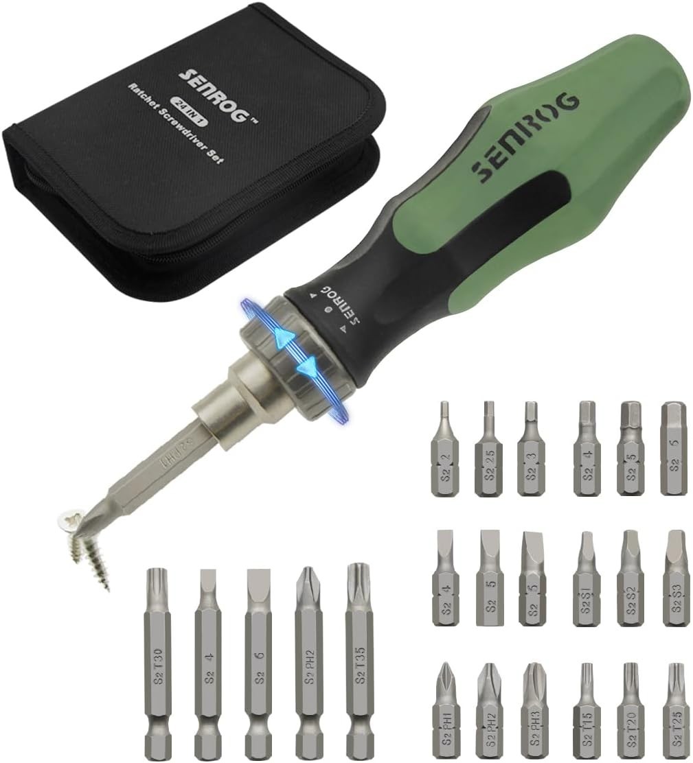 24 in 1 Multi-Bit Ratcheting Screwdriver, Magnetic Interchangeable Ratchet Screw gallery