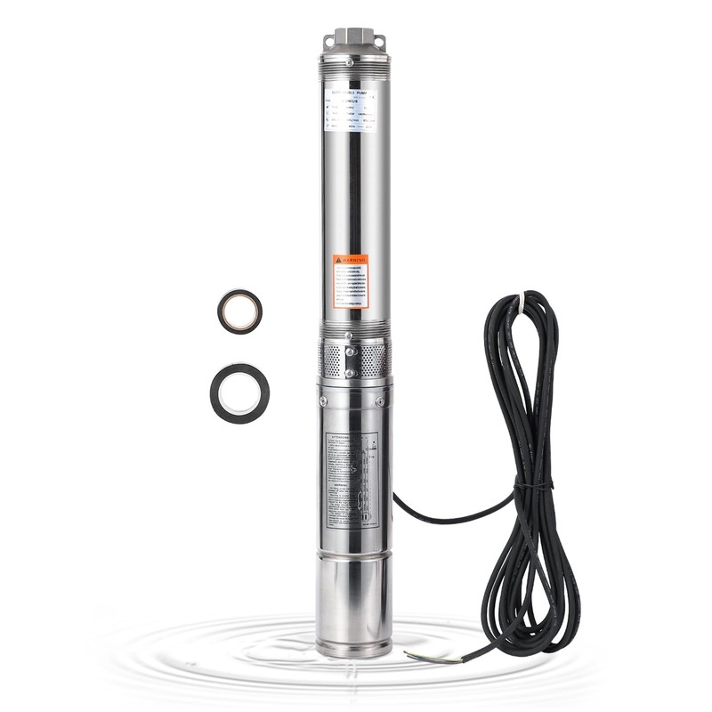 ⛳Deep Well Submersible Pump Stainless Steel 0.5/1/1.5 HP 110V/230V 26/27 GPM gallery