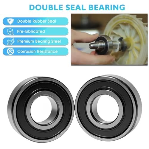 Precision Pool Pump Bearing Replacement - Quiet, Durable Ball Bearings (2 Pack) gallery