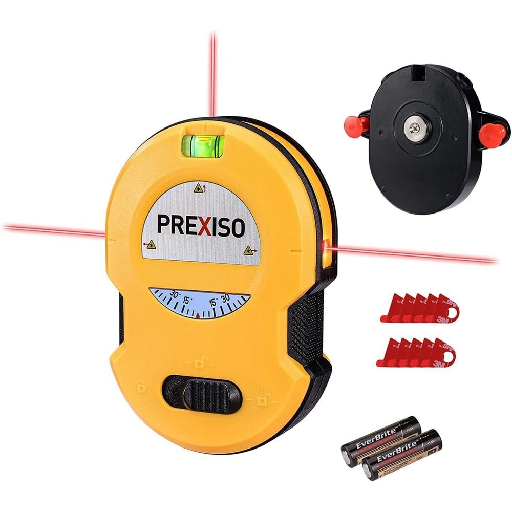 PREXISO Multi Surface Laser Level LED Light 30Ft Horizontal Vertical Line Laser gallery