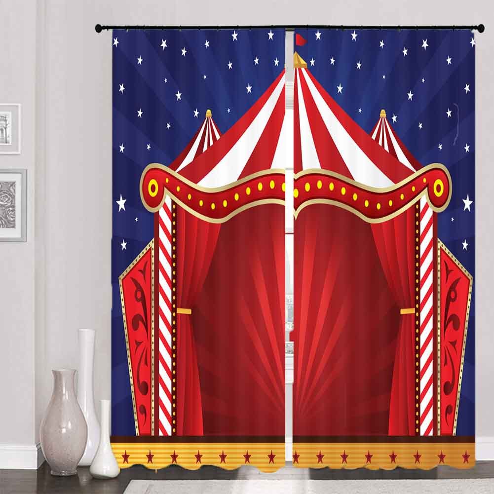 Red Lever Straw Line 3D Curtain Blockout Photo Printing Curtains Drape Fabric gallery