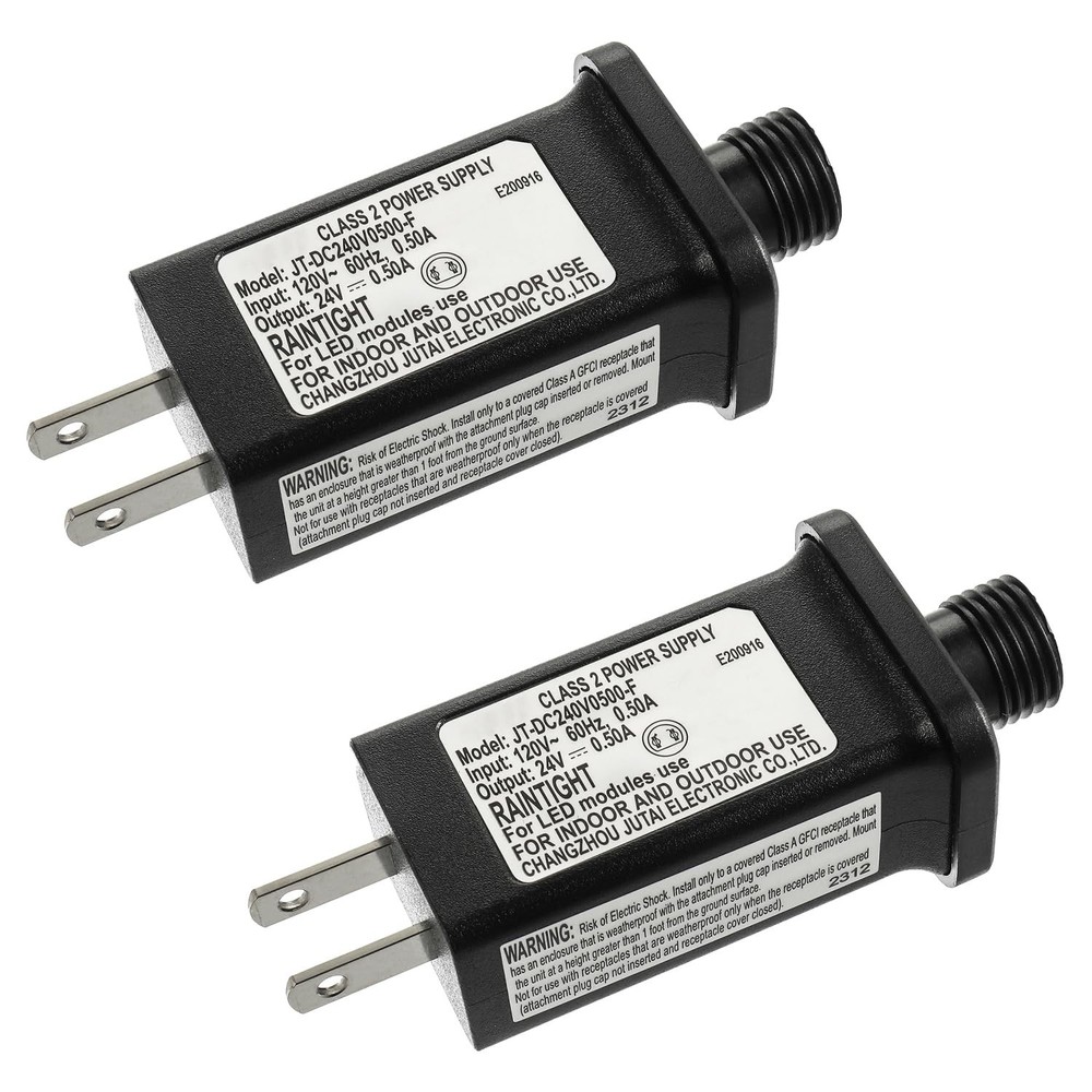 LED Transformer 24V 12W Class 2 Power Supply Adapter IP44 Low Voltage Driver