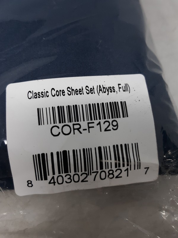 Brooklinen Classic Core Sheet Set Full Abyss Blue gallery