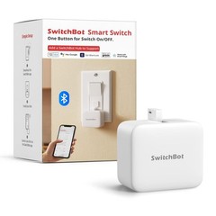 Switchbot Smart Switch Button Pusher (Bluetooth) App Timer Control, No Wiring