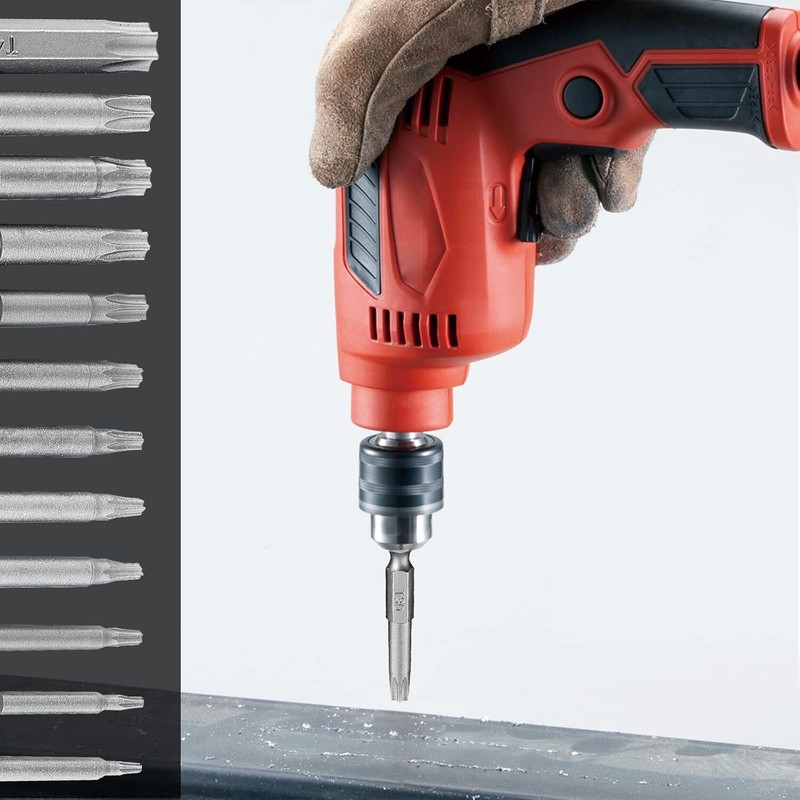 Security Torx Bit Set +Hex Key Allen Bit Set-For Power Drill & Impact Driver Lot gallery