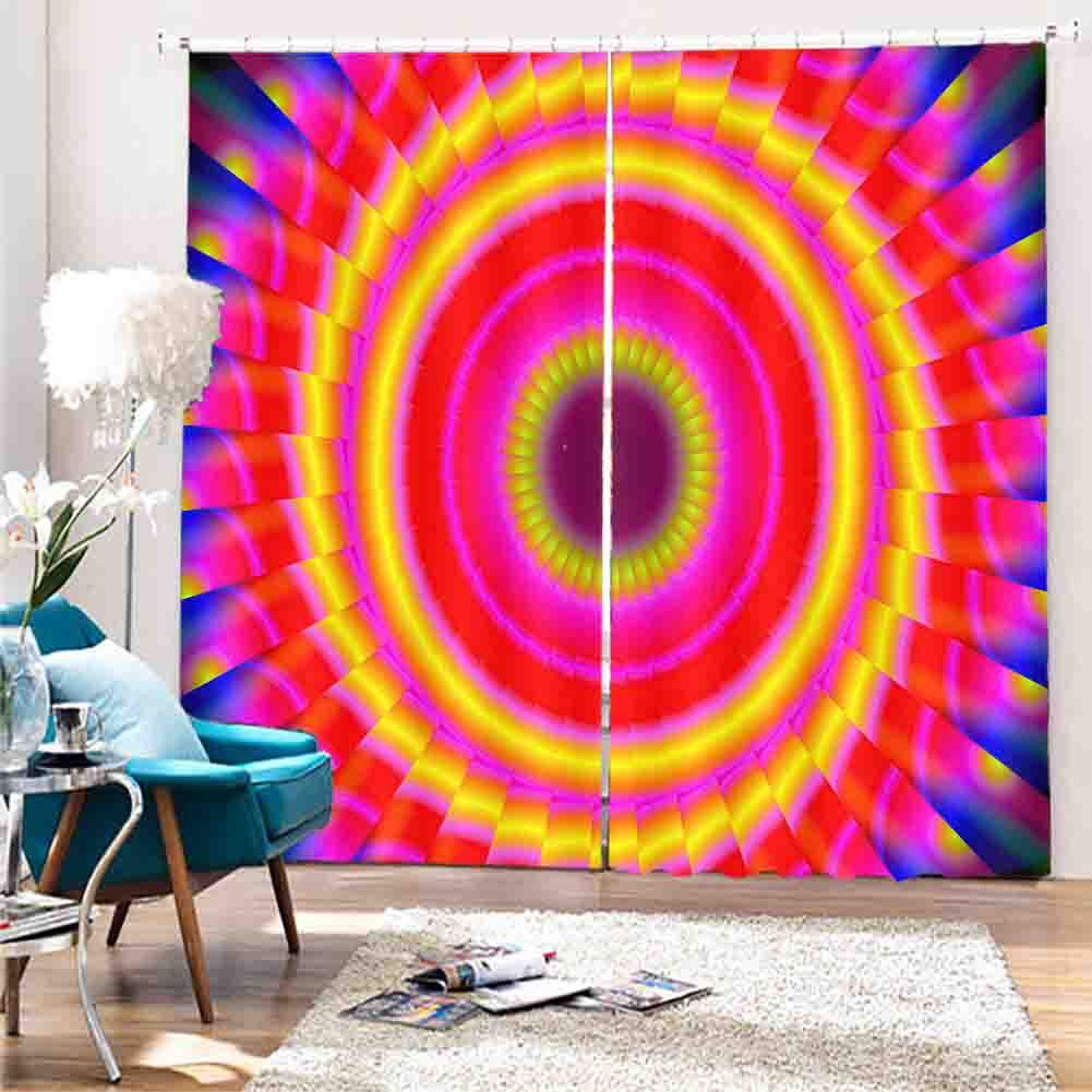 Red Fog Touch Fall 3D Curtain Blockout Photo Printing Curtains Drape Fabric gallery