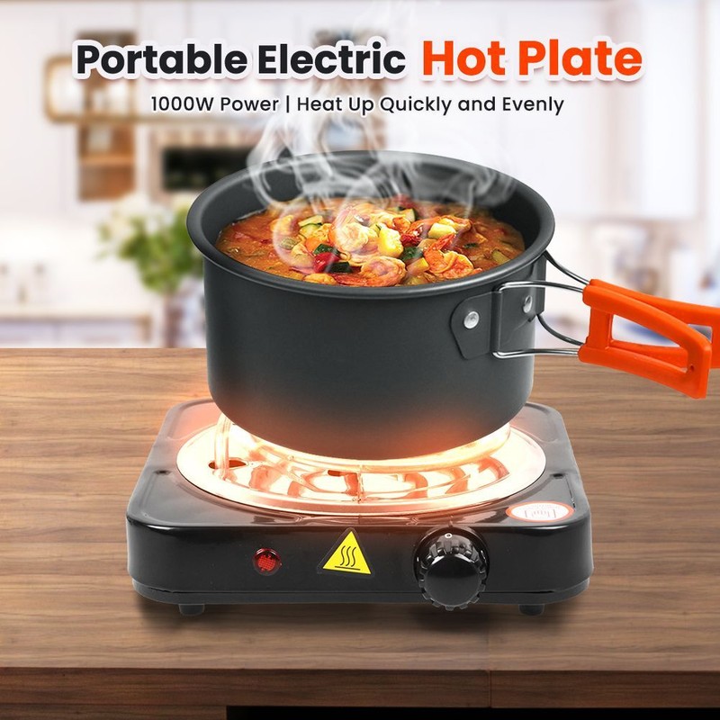 2000W Portable Electric Single Double Burner Hot Plate Cooktop Countertop Stove gallery