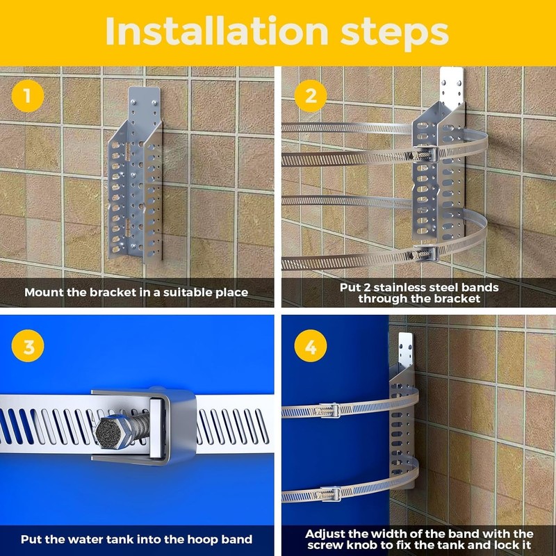 Expansion Tank Brackets, Thermal Expansion Tank Wall Mounting Bracket gallery