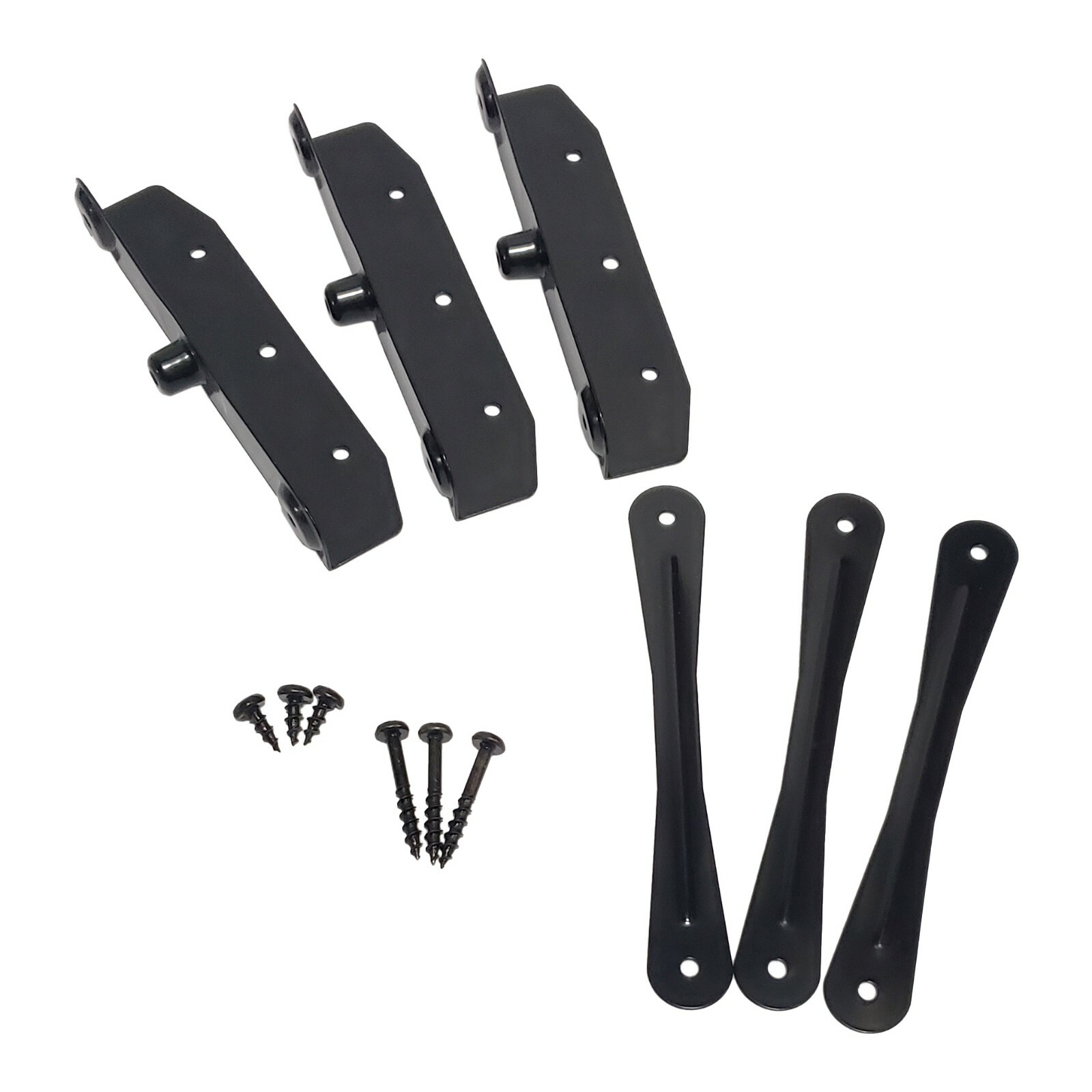 Louvers Hardware Set for Blinds and Shutters, Kit for 11 Boards, E-Coated Black gallery