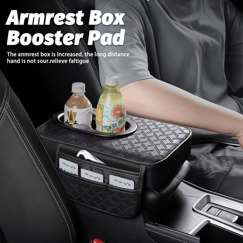 Universal Car Armrest Storage Box Heightening - Car Center Console Organizer gallery