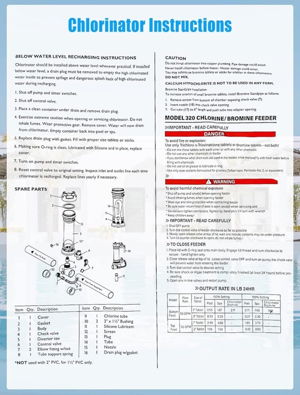 PENTAIR Rainbow™ 320 In-Line Automatic Chlorinator R171096 gallery
