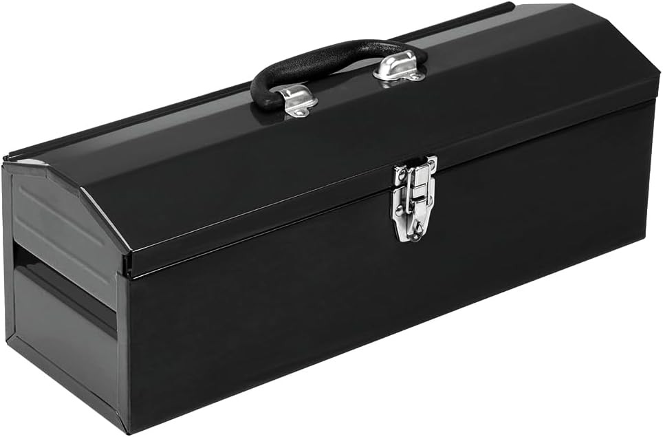 16"/19" Metal Tool Box Storage Tray Bin Heavy Duty Workshop Tool Parts Organizer gallery