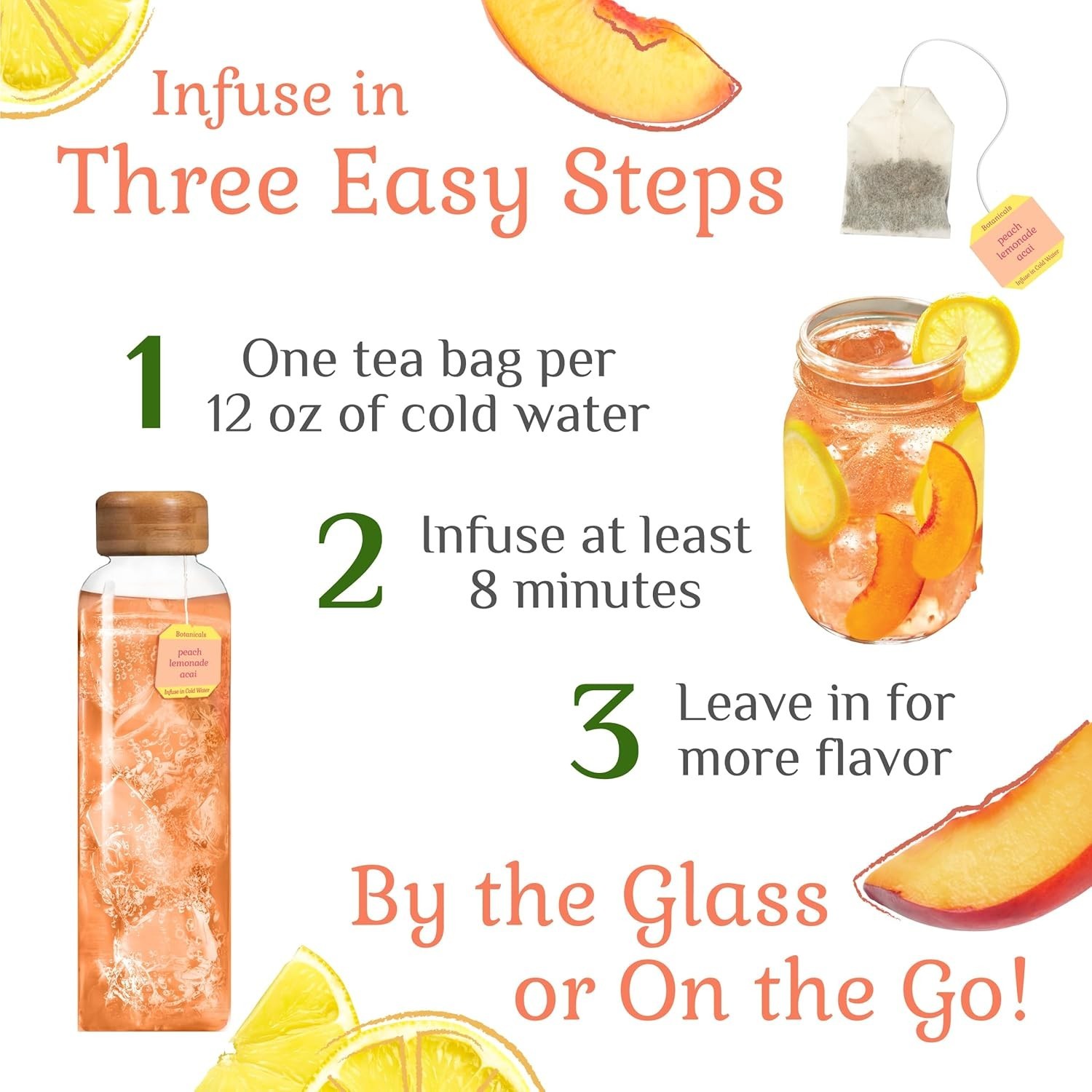 Bigelow Botanicals Cold Water Infusion Herbal Variety Pack, Caffeine Free Tea wi gallery