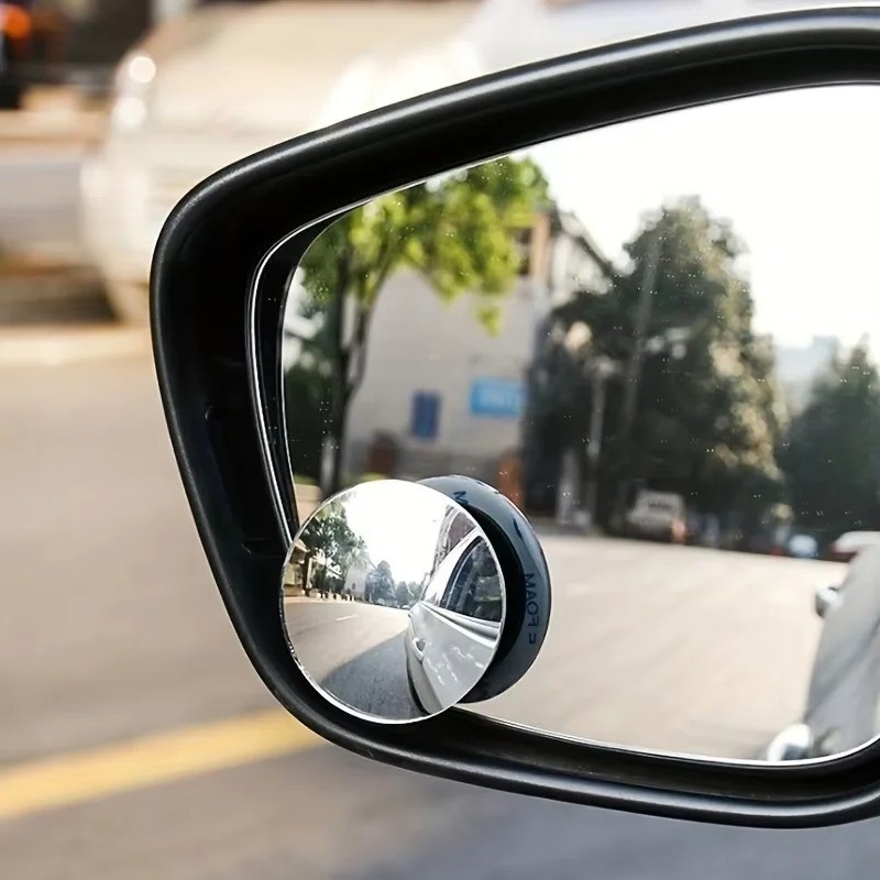 Car Blind Spot Convex Mirror 360° Wide Angle Adjustable Rear View Mirror gallery