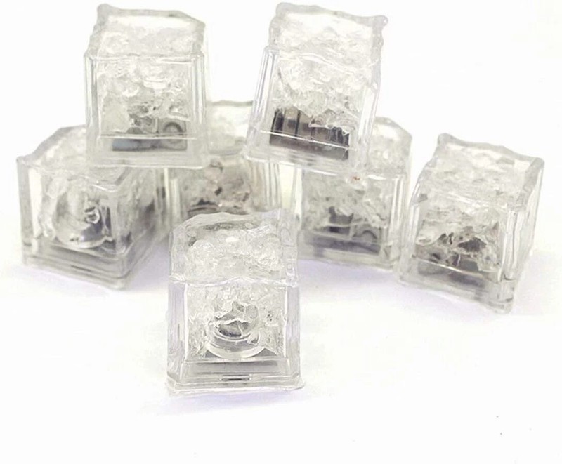 12Pcs Waterproof LED Ice Cubes, Multicolor Light Up Glow Cubes for Bar Wedding gallery