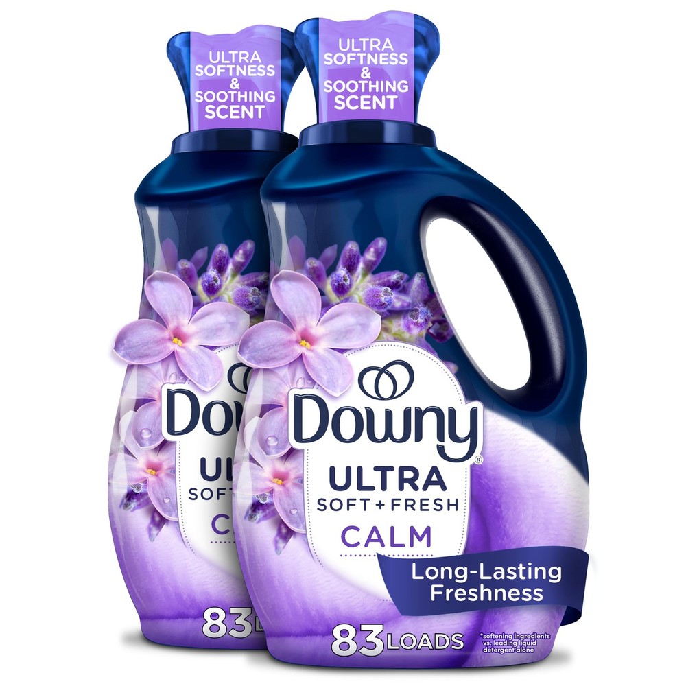 Downy Infusions CALM Liquid Fabric Softener, 56 Fl Oz (Pack of 2), White