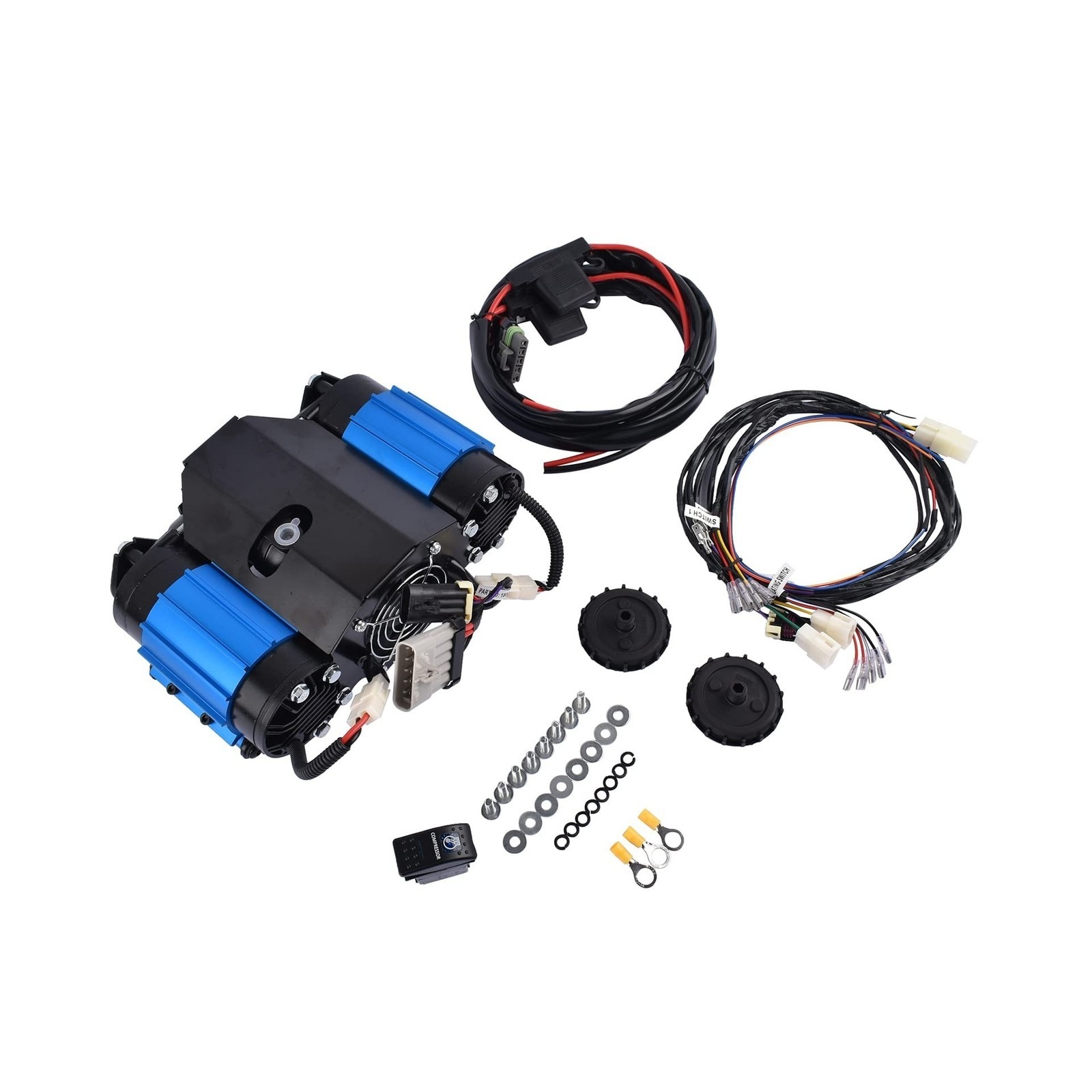 12V Twin Air Compressor - High Output, On-Board, Universal Replacement gallery