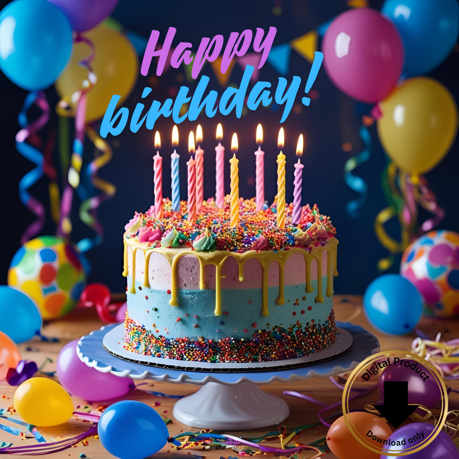 Digital Birthday Card Printable gallery