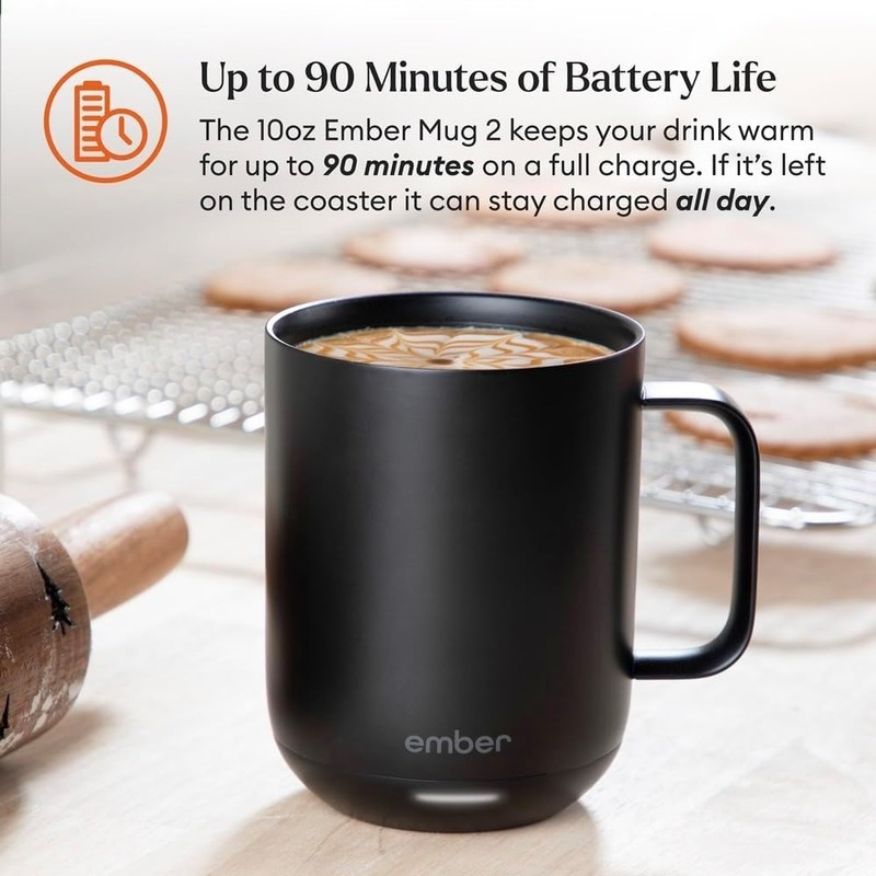 Ember App Temperature Control Smart Mug 2 10 Oz Heated Coffee Mug Black gallery