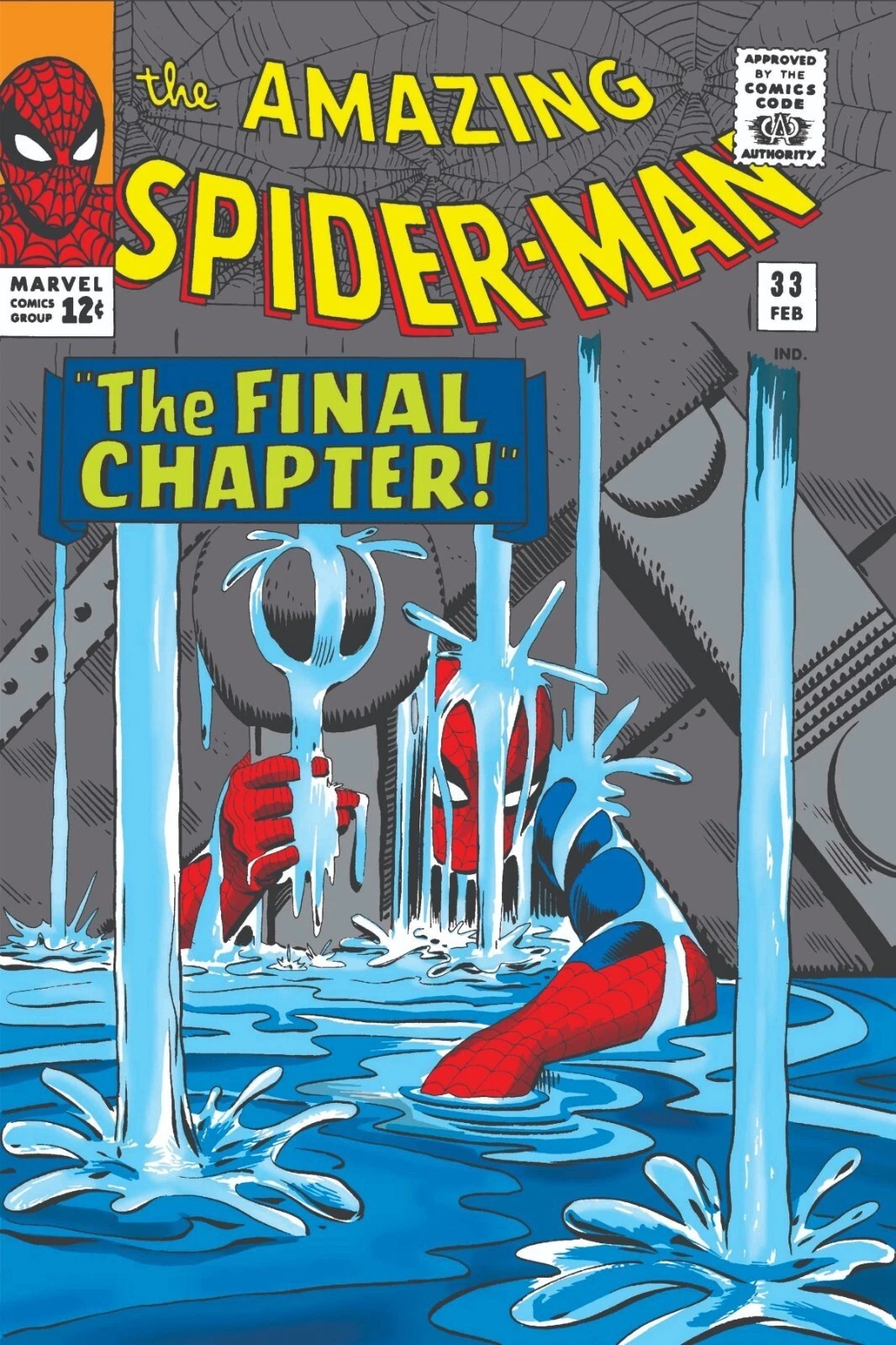 AMAZING SPIDER-MAN #33 COMIC BOOK COVER Poster print 20"x30" inches home decor gallery