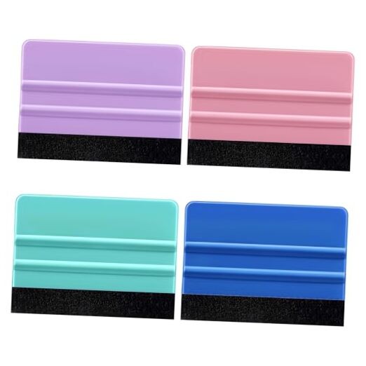 4 Pcs Squeegee for Vinyl, Felt Squeegee Vinyl Felt Vinyls Wrap Tools Smoothing gallery