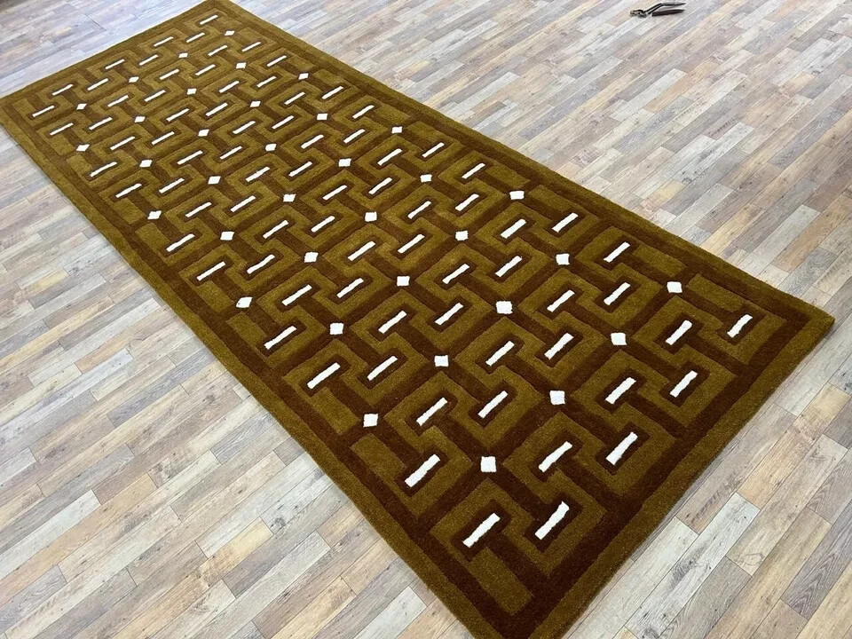 Runner Handmade Tufted 100% Nz Wool Modern Design Area Rug 2x6, 2x8, 2x20, 3x30 gallery