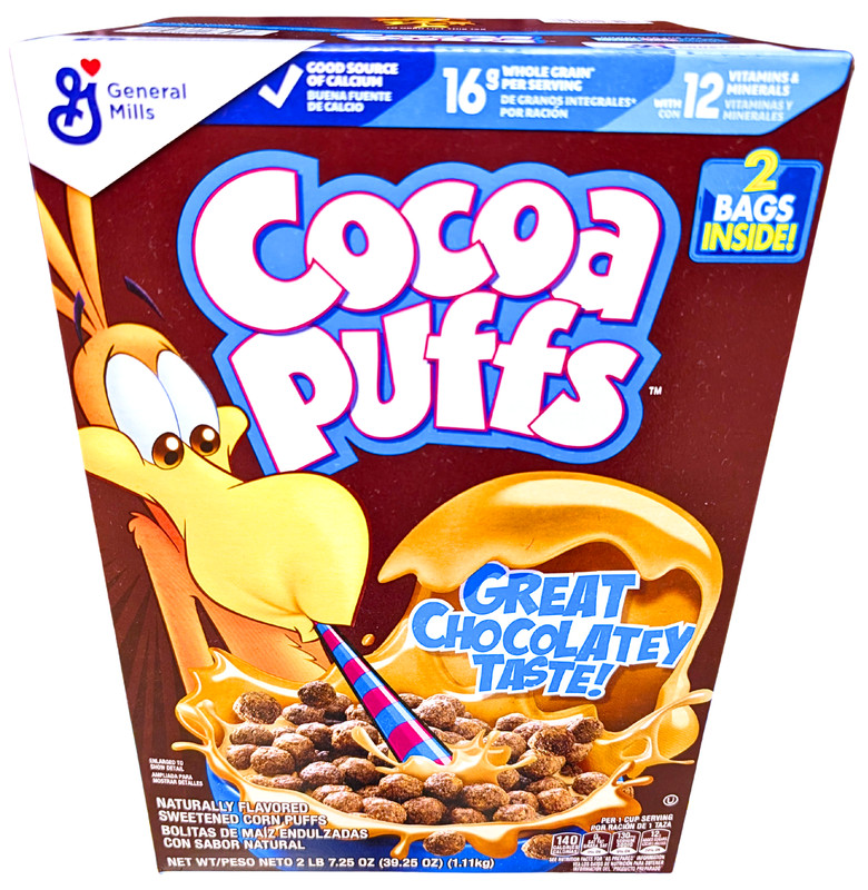 General Mills Cocoa Puffs Chocolate Cereal 39.25 Oz EXP 08/2026 gallery