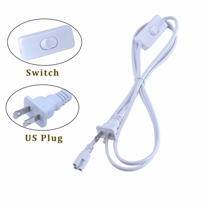 6FT 4-24 Pack, US Plug Power Cords & Extensions for T8/T5 LED Lights gallery