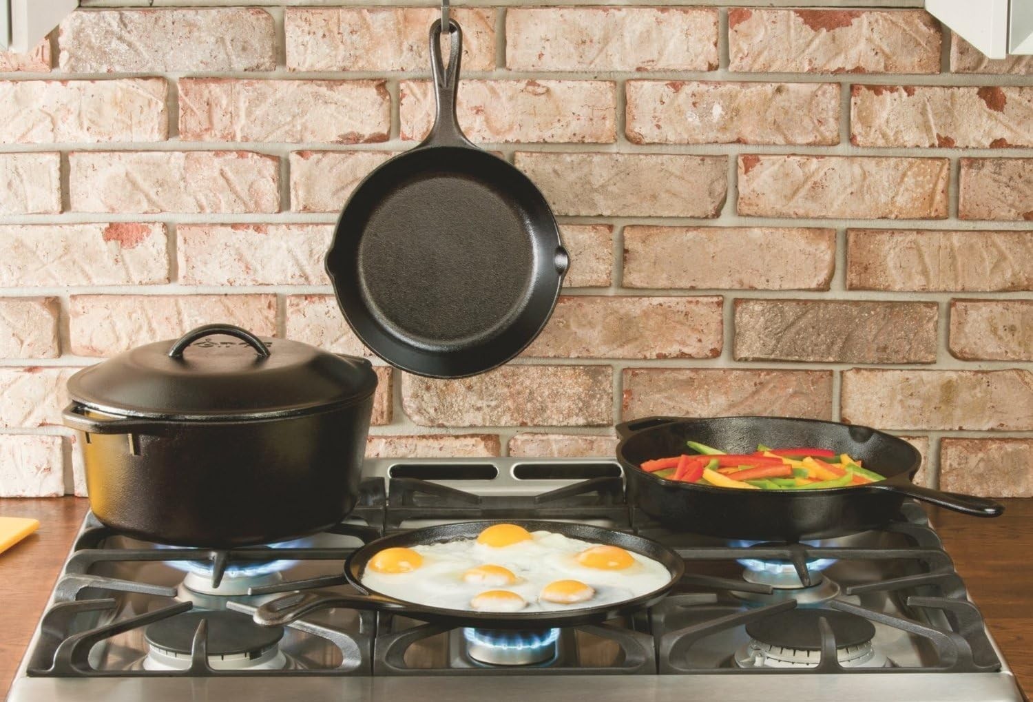 Cast Iron Griddle 8inch Round Comal Para Tortillas Flat Pan Pre Seasoned Skillet gallery