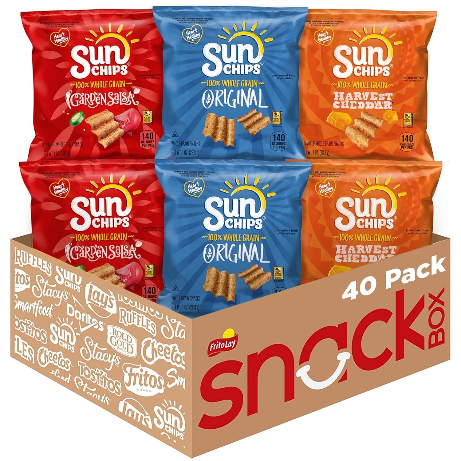 Sunchips Multigrain Chips Variety Pack, 40 Count gallery