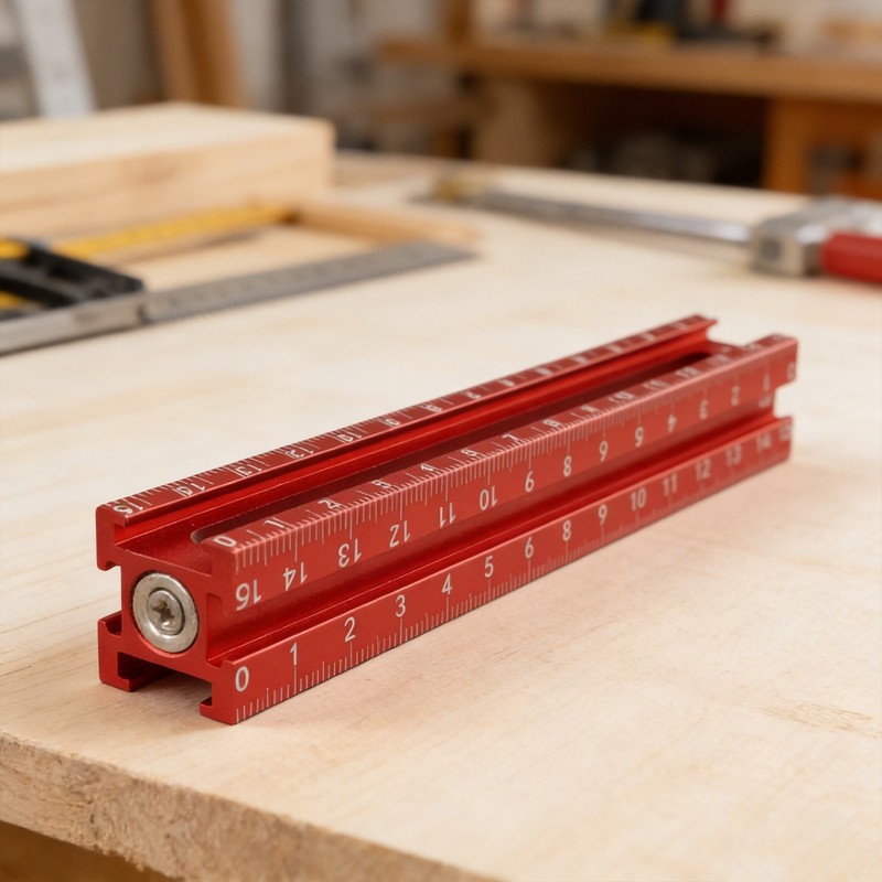 Adjustable Magnetic Leveling Tool for Accurate Construction Measurements gallery