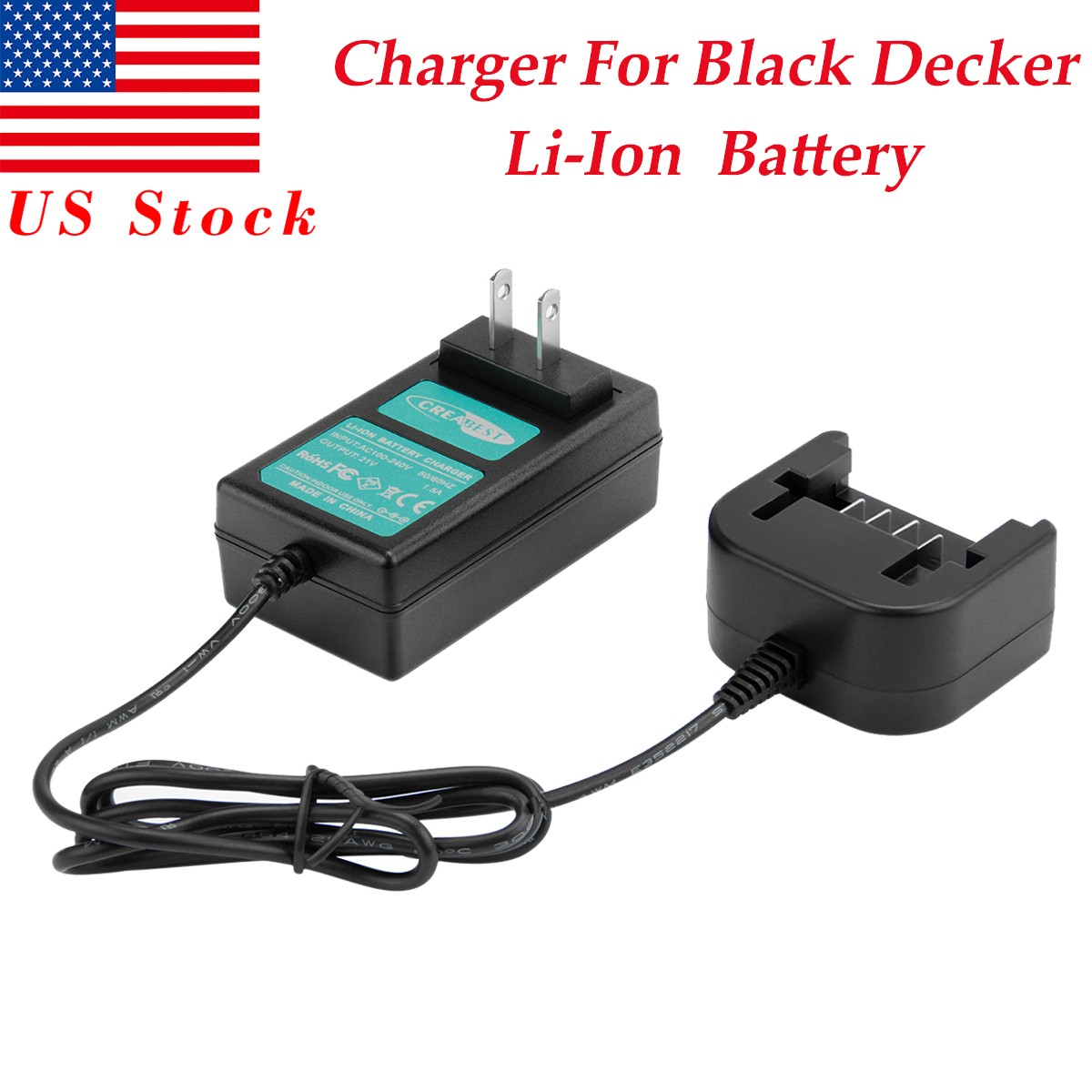 For Black & Decker LBXR20 LBX20 LB20 LBX4020 LDX120C 20V Li-ion Battery Charger gallery