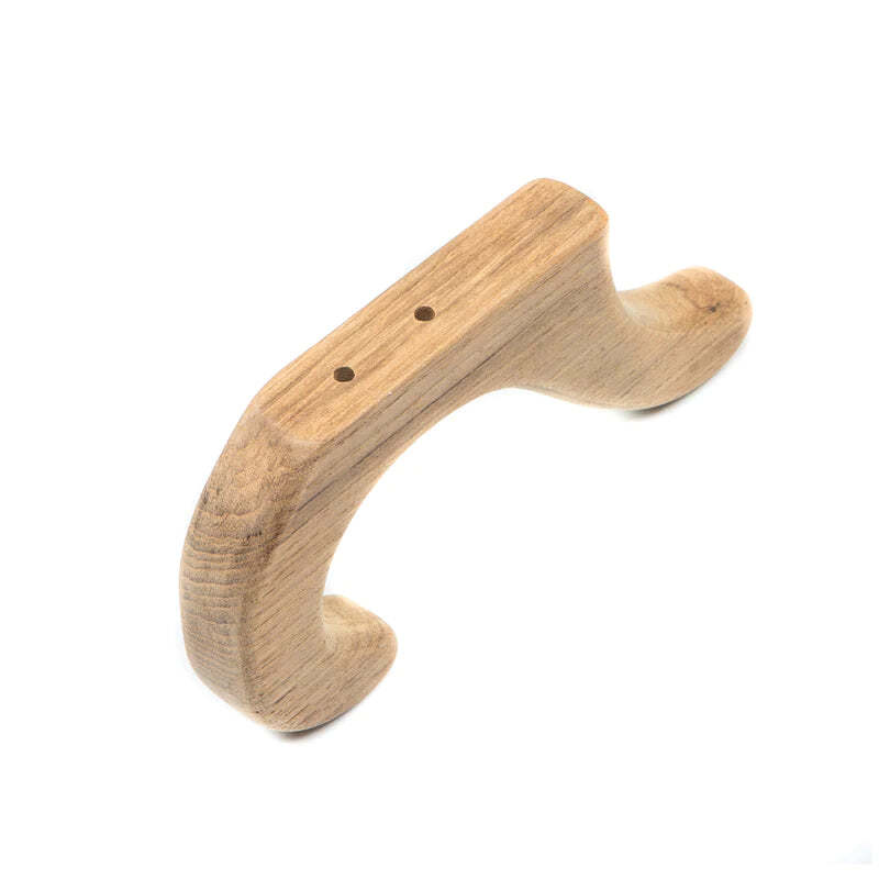 WhiteCap Solid Teak Cap/Coat Utility Hook, 7"H x 3-3/4"W x 7/8"D, 62560 gallery