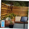 Solar Powered Curtain Lights 33ftx 3ft 500 LED Outdoor 33Ft x 3Ft Warm White gallery